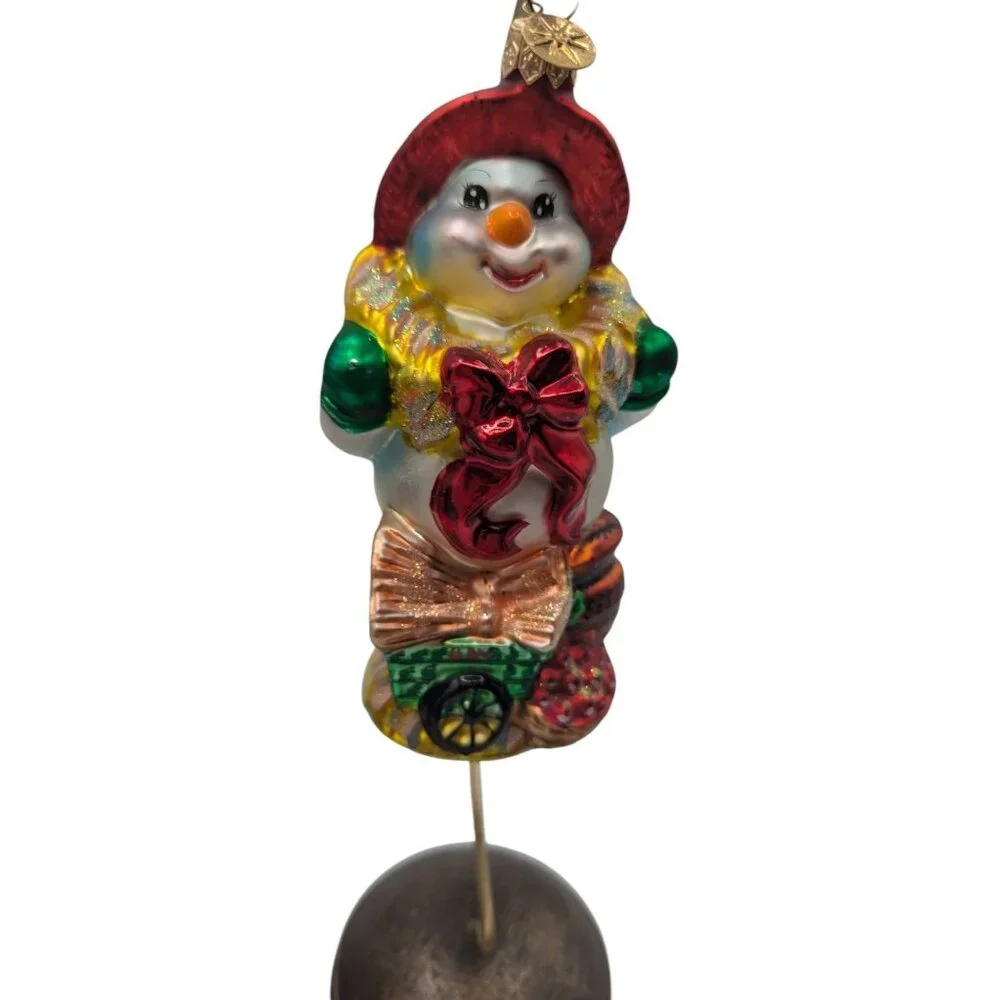 Christopher Radko Christmas Ornament Farmer Frost Snowman